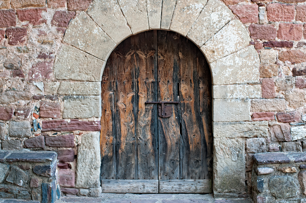 Old church door